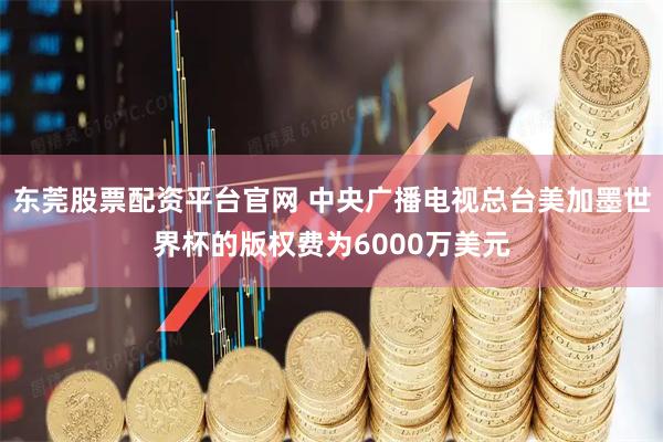 东莞股票配资平台官网 中央广播电视总台美加墨世界杯的版权费为6000万美元